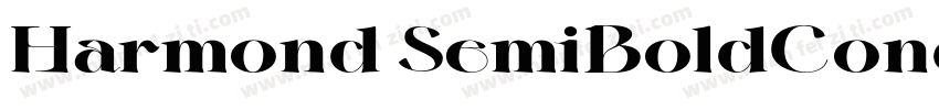 Harmond SemiBoldCondensed字体转换